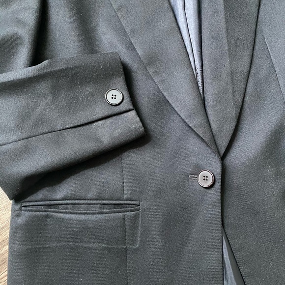 VTG Pendleton 8 black blazer button 100% wool - Picture 9 of 10